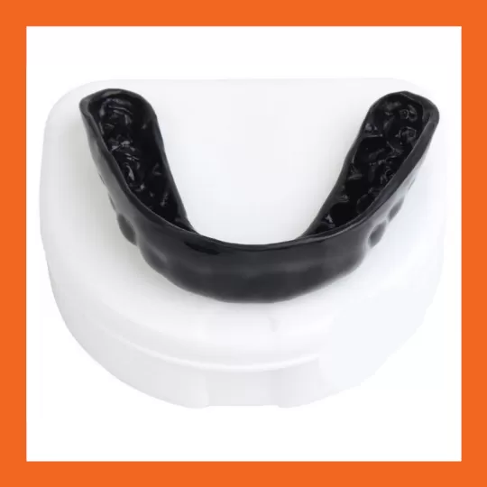 Black sports mouthguard