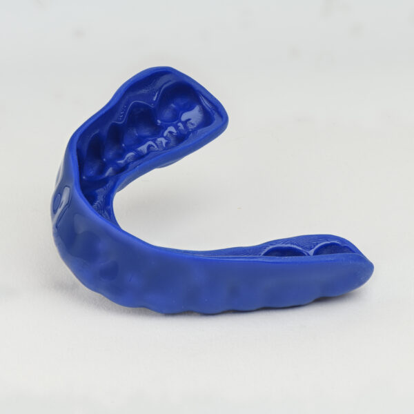 Blue custom made mouthguard